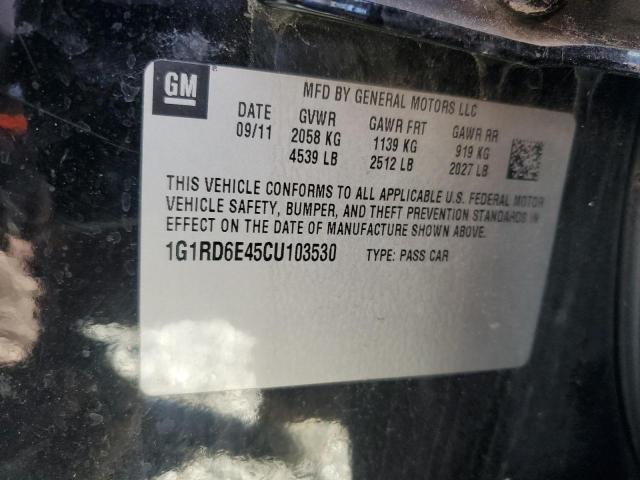 2012 CHEVROLET VOLT - 1G1RD6E45CU103530