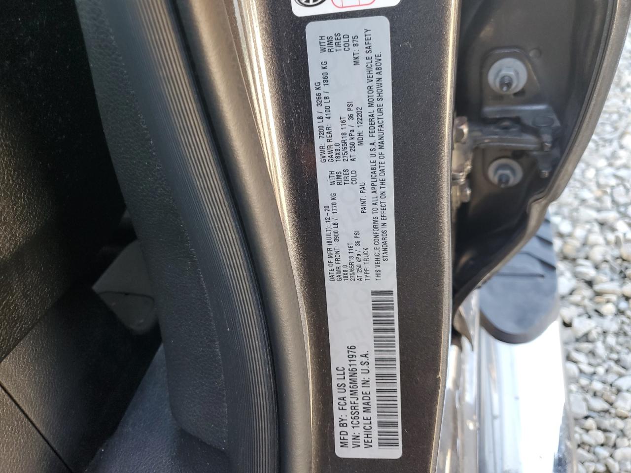 Lot #3302777930 2021 DODGE 1500