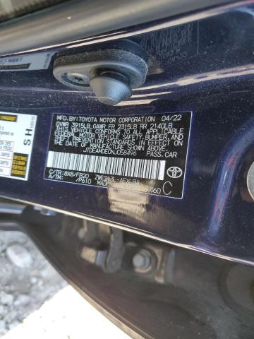 2022 TOYOTA COROLLA LE - JTDEAMDE0NJ058496