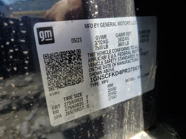 2023 CHEVROLET SUBURBAN C 1GNSCFKD4PR378676