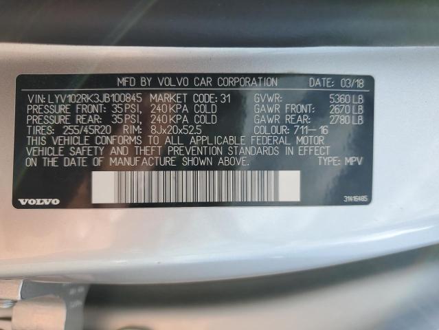 2018 VOLVO XC60 T5 - LYV102RK3JB100845