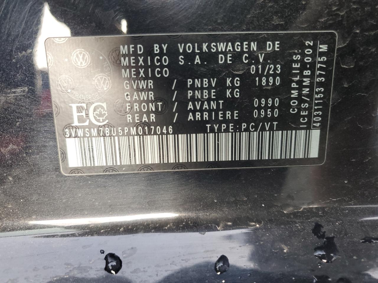 VOLKSWAGEN JETTA COMFORTLINE