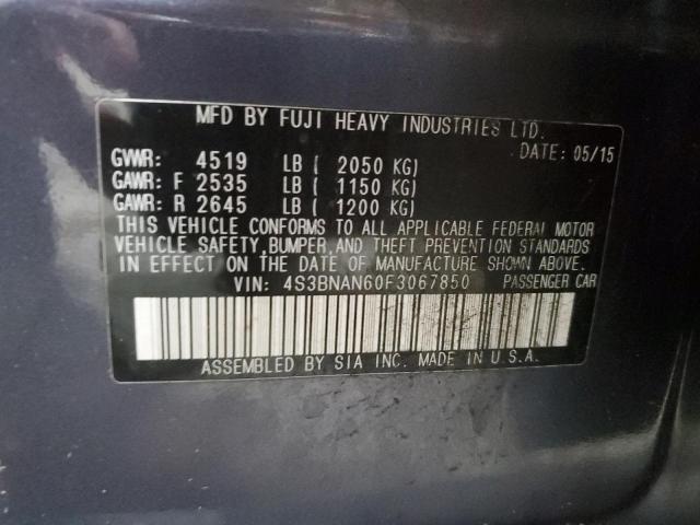 2015 SUBARU LEGACY 2.5 - 4S3BNAN60F3067850