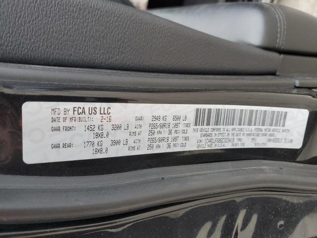 1C4RDJFG8GC323419 Dodge Durango Ssv