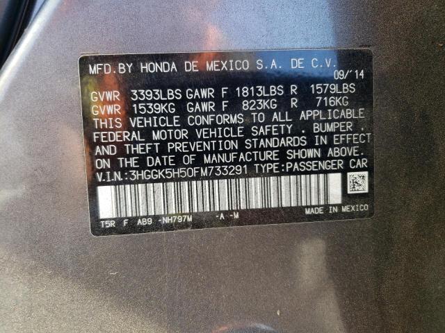 2015 HONDA FIT LX - 3HGGK5H50FM733291