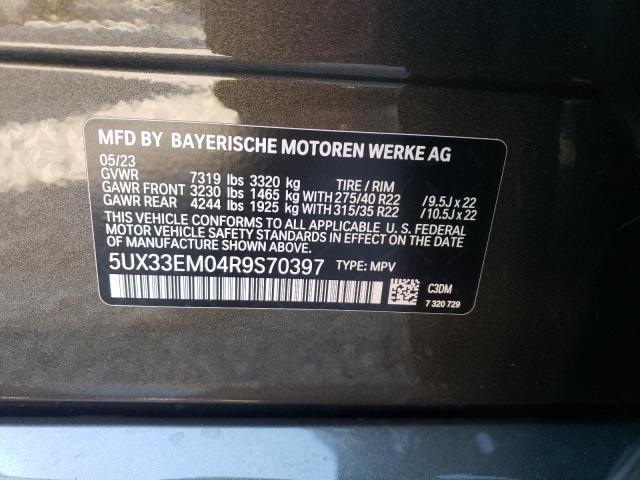 2024 BMW X7 M60I - 5UX33EM04R9S70397
