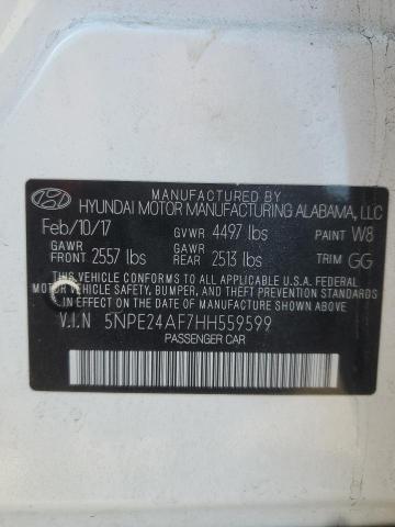 5NPE24AF7HH559599 | 2017 HYUNDAI SONATA SE