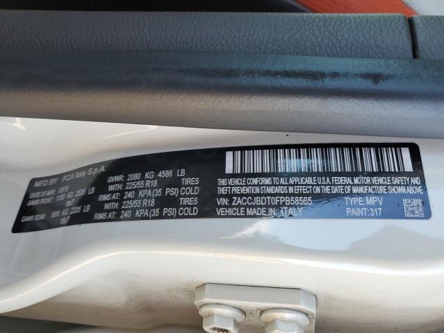 ZACCJBDT0FPB58565 Jeep Renegade Limited