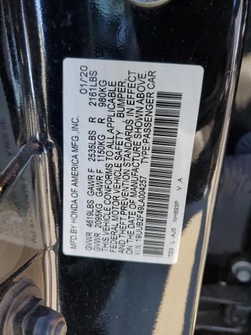 19UUB2F49LA004257 | 2020 Acura tlx technology