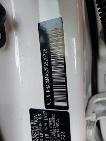KNADM4A32F6520726 KIA RIO LX