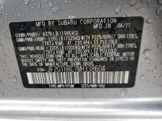 JF2GTHRC7MH338604 | 2021 SUBARU CROSSTREK