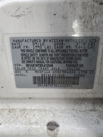 3N1AB7AP3DL612546 | 2013 Nissan sentra s