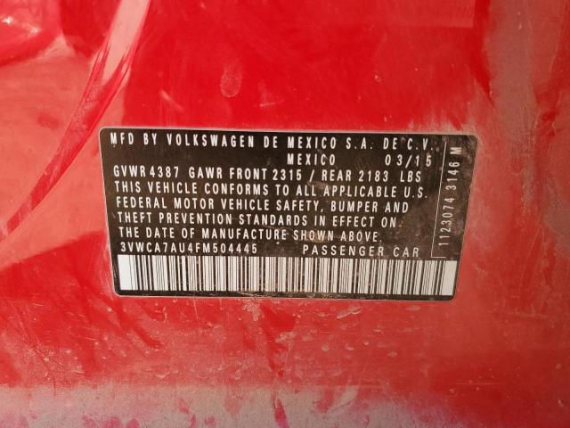 2015 VOLKSWAGEN GOLF SPORT - 3VWCA7AU4FM504445