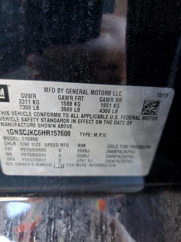 1GNSCJKC6HR157608 | 2017 CHEVROLET SUBURBAN C