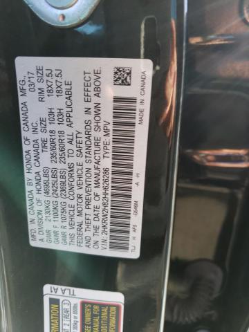 2017 HONDA CRV EXL 2HKRW2H82HH626286