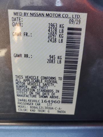 1N4BL4EVXLC164960 Nissan ALTIMA SL