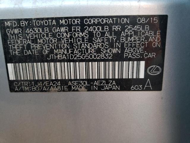 2016 LEXUS IS 200T - JTHBA1D25G5002832