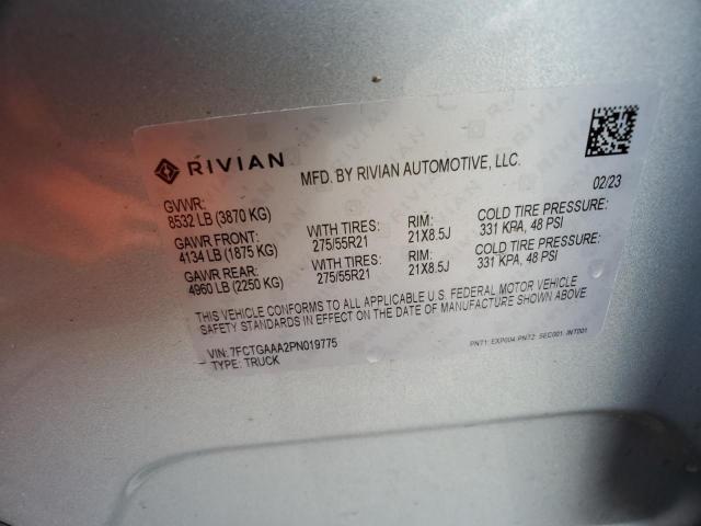 7FCTGAAA2PN019775 | 2023 RIVIAN R1T ADVENT