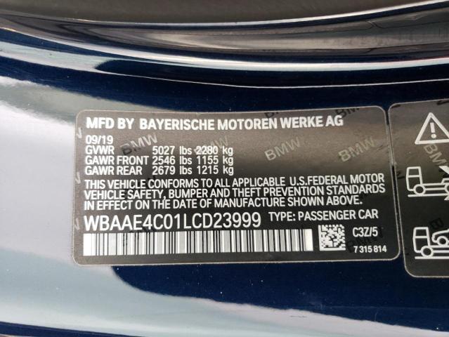 VIN WBAAE4C01LCD23999 BMW 8 Series 840XI 2020 9