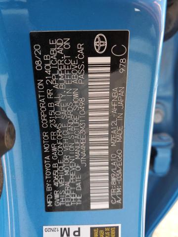 2021 TOYOTA COROLLA XS - JTNA4MBE3M3110498