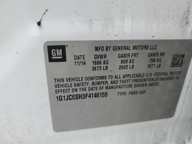 2015 CHEVROLET SONIC LT - 1G1JC6SH3F4146159