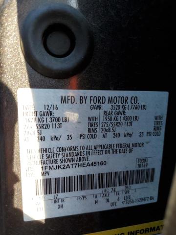 1FMJK2AT7HEA45160 Ford Expedition El Limited