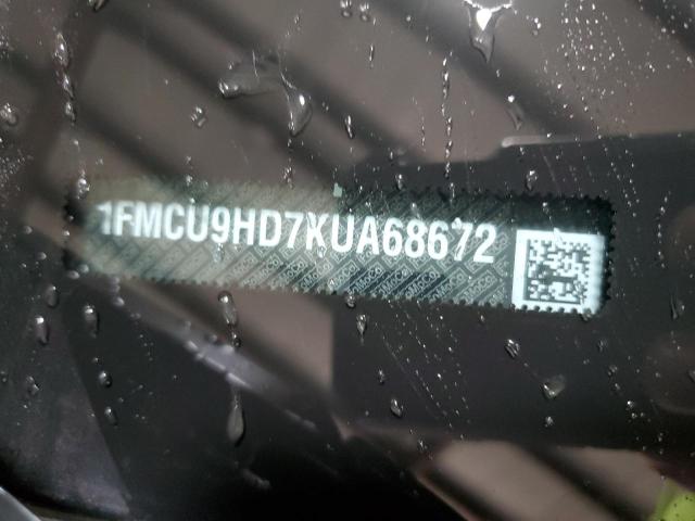 2019 FORD ESCAPE SEL - 1FMCU9HD7KUA68672
