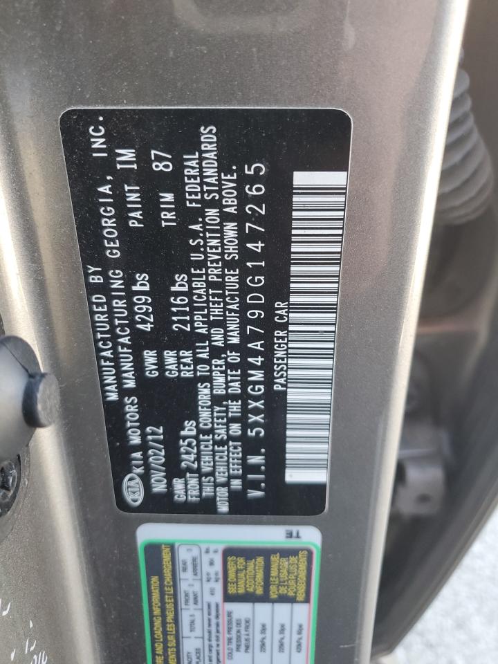 5XXGM4A79DG147265 2013 Kia Optima Lx 5XXGM4A79DG147265 2013 Kia Optima Lx