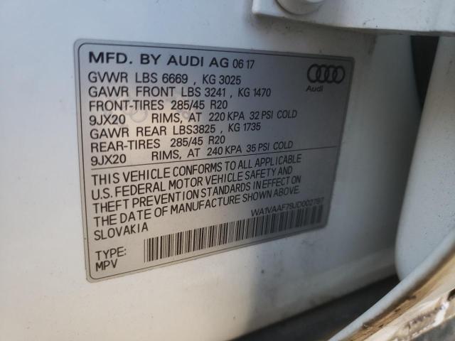 VIN WA1VAAF79JD002797 2018 Audi Q7, Prestige no.12