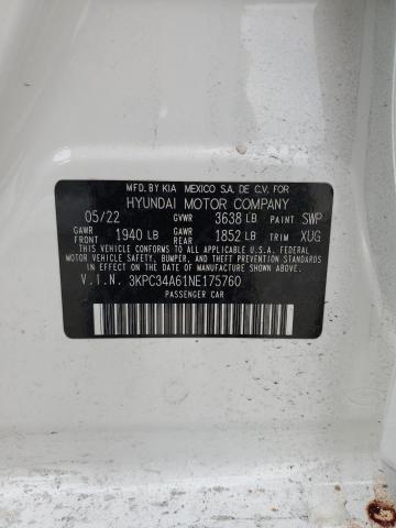 2022 HYUNDAI ACCENT LIM - 3KPC34A61NE175760