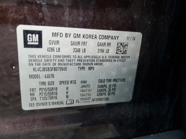2015 BUICK ENCORE CON - KL4CJBSB3FB079949