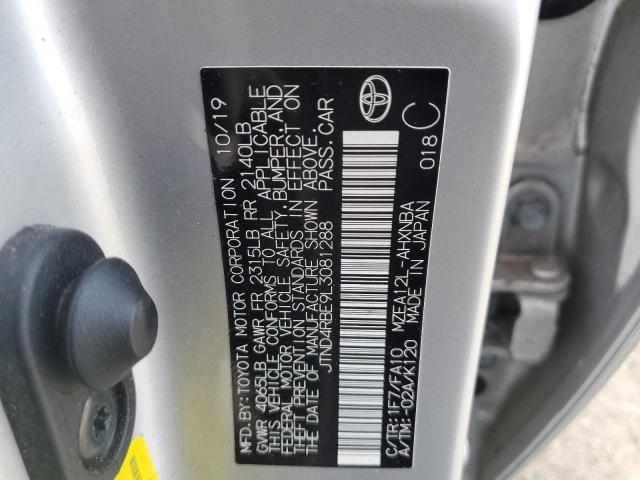 JTND4RBE9L3081288 Toyota COROLLA SE