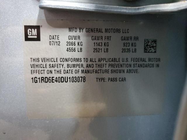 VIN 1G1RD6E40DU103078 2013 Chevrolet Volt no.12