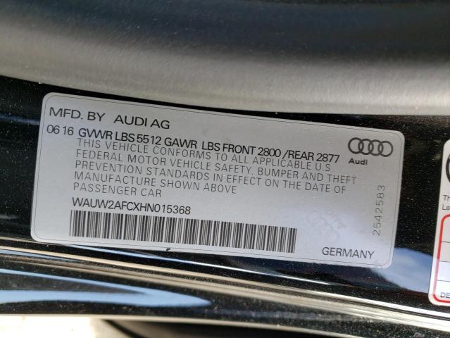 VIN WAUW2AFCXHN015368 2017 Audi A7, Premium Plus no.13