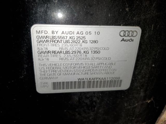 WA1LKAFPXAA112098 | 2010 Audi q5 premium plus