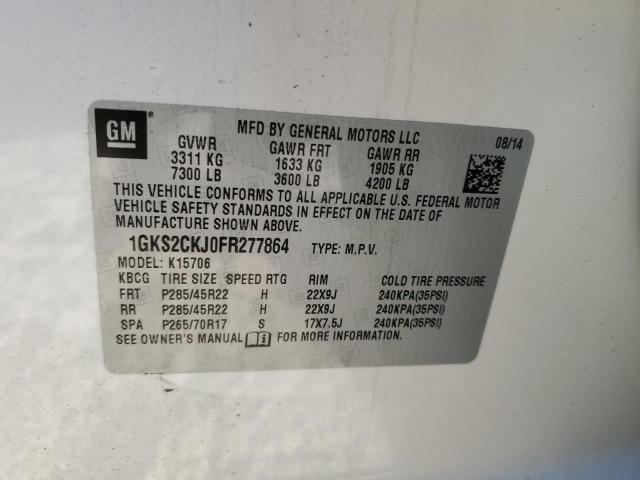 2015 GMC YUKON 1GKS2CKJ0FR277864