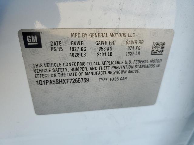 2015 CHEVROLET CRUZE LS - 1G1PA5SHXF7265769