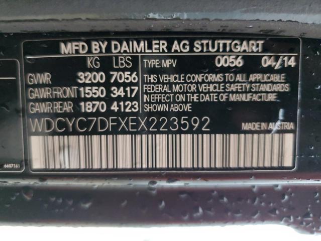 VIN WDCYC7DFXEX223592 2014 Mercedes-Benz G-Class, 6... no.13