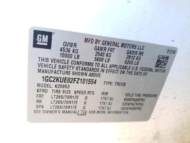 2015 CHEVROLET SILVERADO - 1GC2KUE82FZ101554