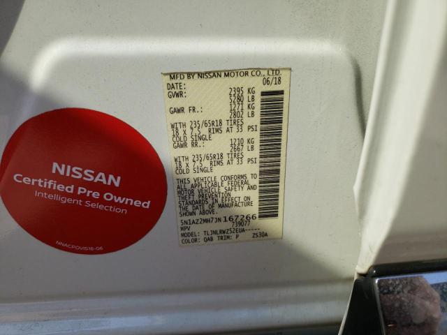 5N1AZ2MH7JN167266 Nissan MURANO S