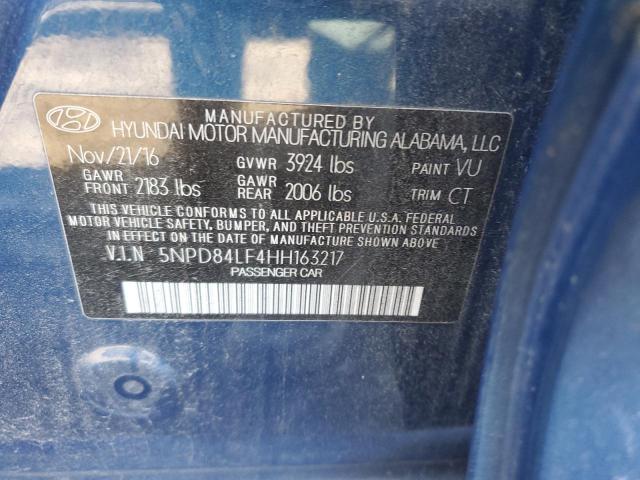 2017 HYUNDAI ELANTRA SE - 5NPD84LF4HH163217