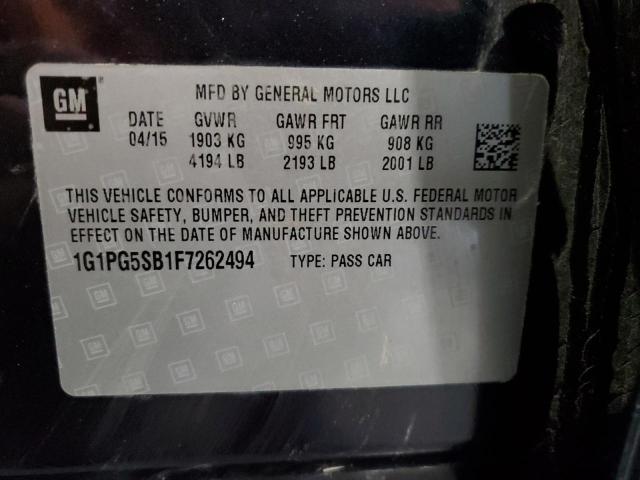 2015 CHEVROLET CRUZE LTZ - 1G1PG5SB1F7262494