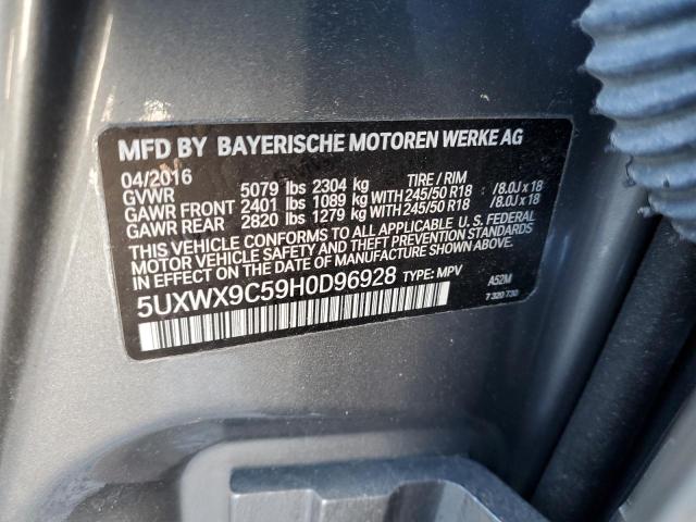 Паркетники BMW X3 2017 Серый