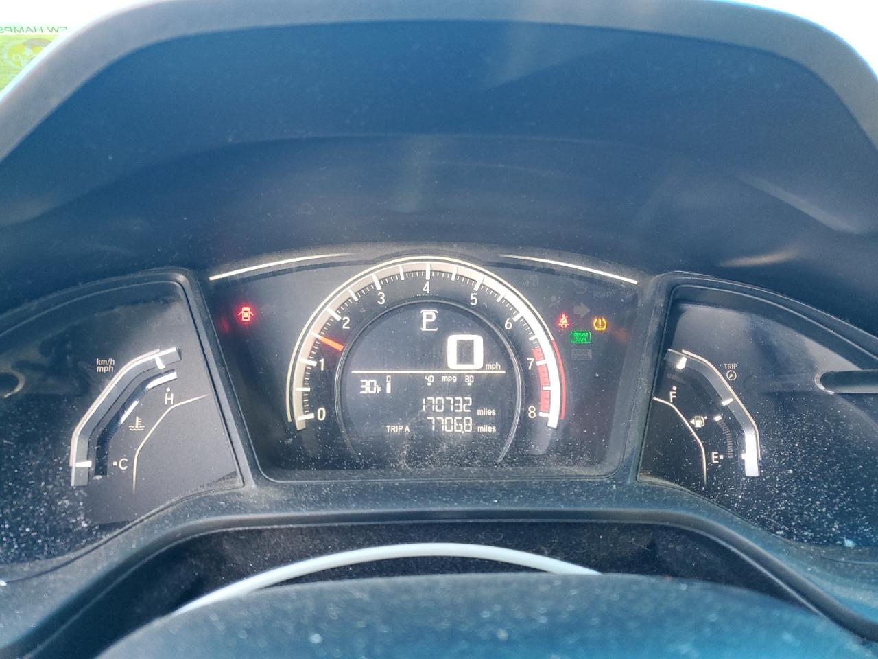 19XFC2F52GE000535 HONDA CIVIC 2016