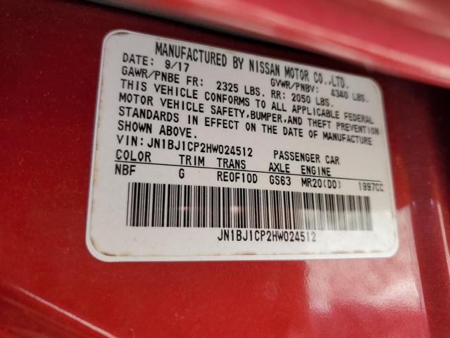 JN1BJ1CP2HW024512 Nissan Rogue Sport S