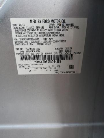 2FMGK5D85EBD44382 Ford Flex Limited