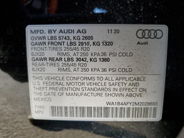 WA1B4AFY2M2028693 2021 AUDI SQ5 - Image 14