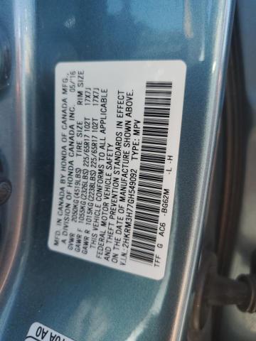 2016 HONDA CR-V EXL - 2HKRM3H77GH549092