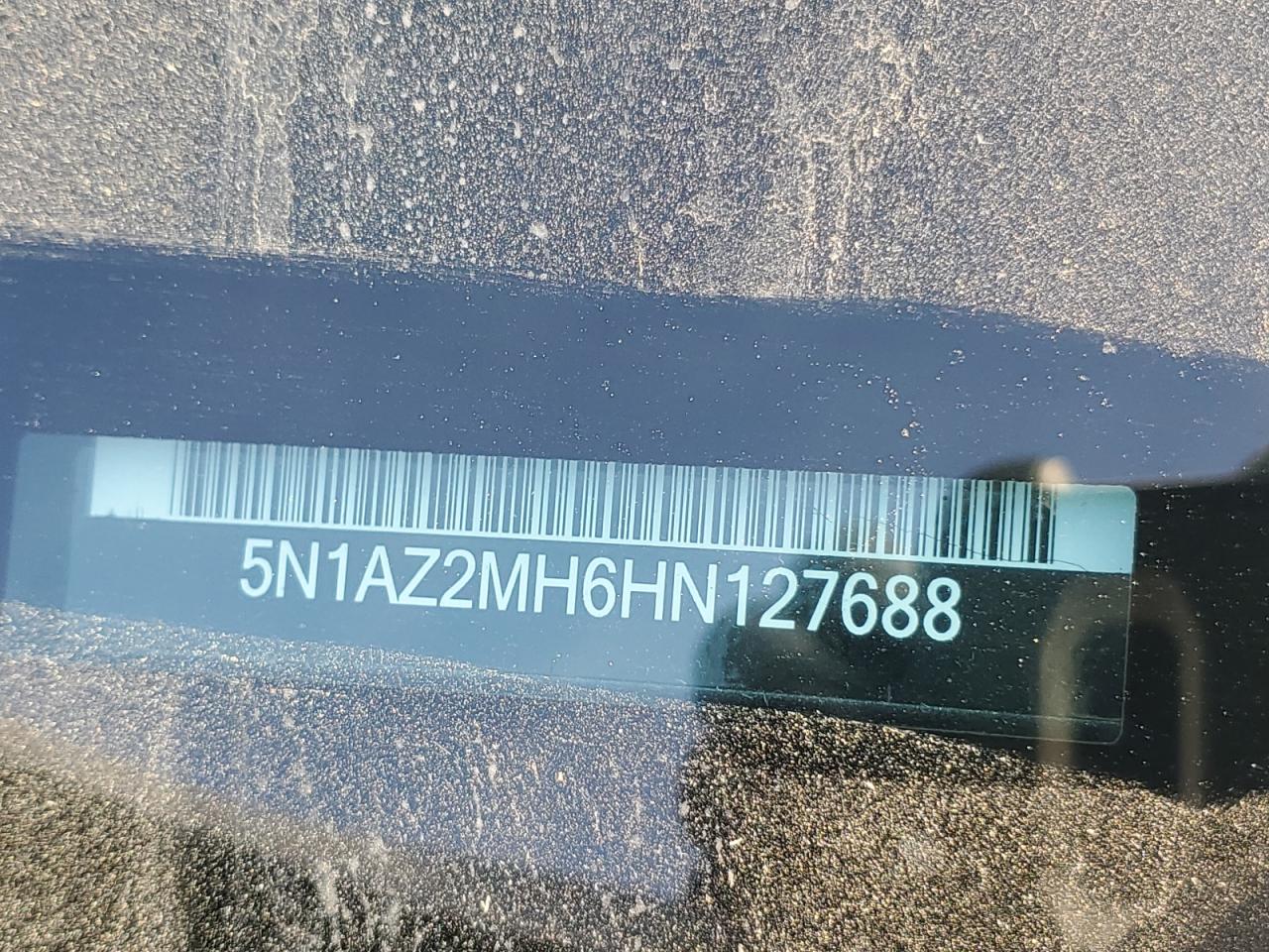 5N1AZ2MH6HN127688 NISSAN MURANO 2017