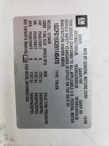 1GCFG15X291145470 2009 Chevrolet Express G1500